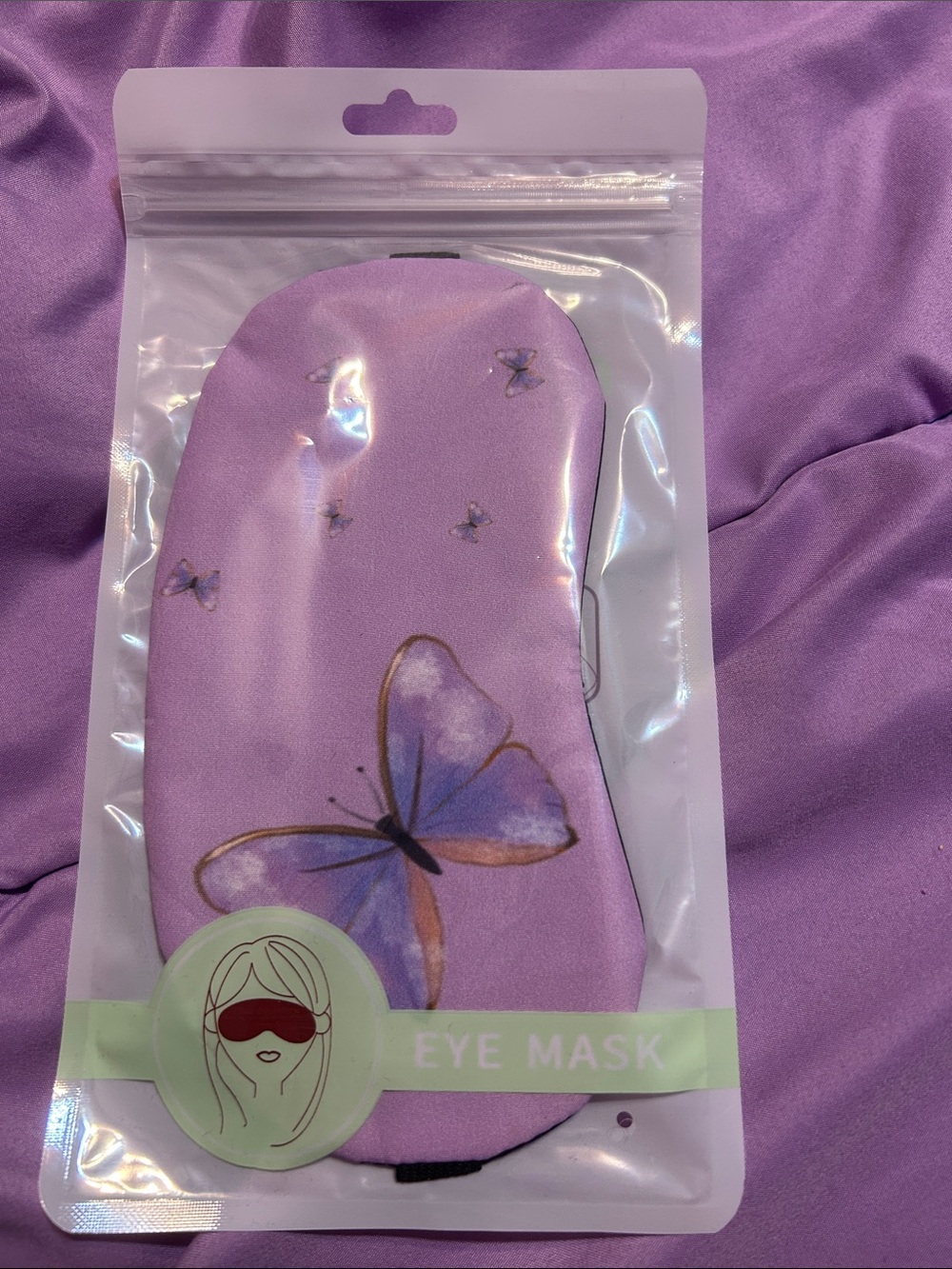 Kids Butterfly Eye Mask - Purple